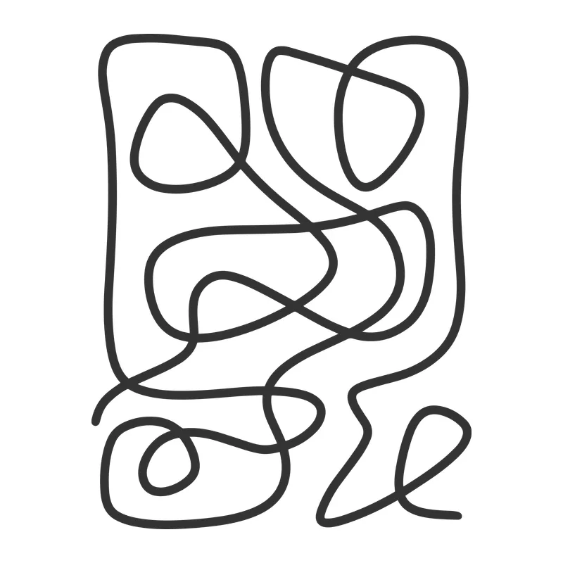 Abstract Squiggle Lines