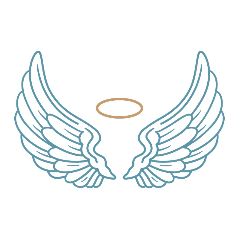 Angel Wings with Halo