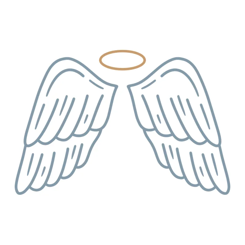 Angel Wings With Halo
