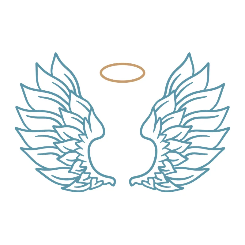Angel Wings With Halo