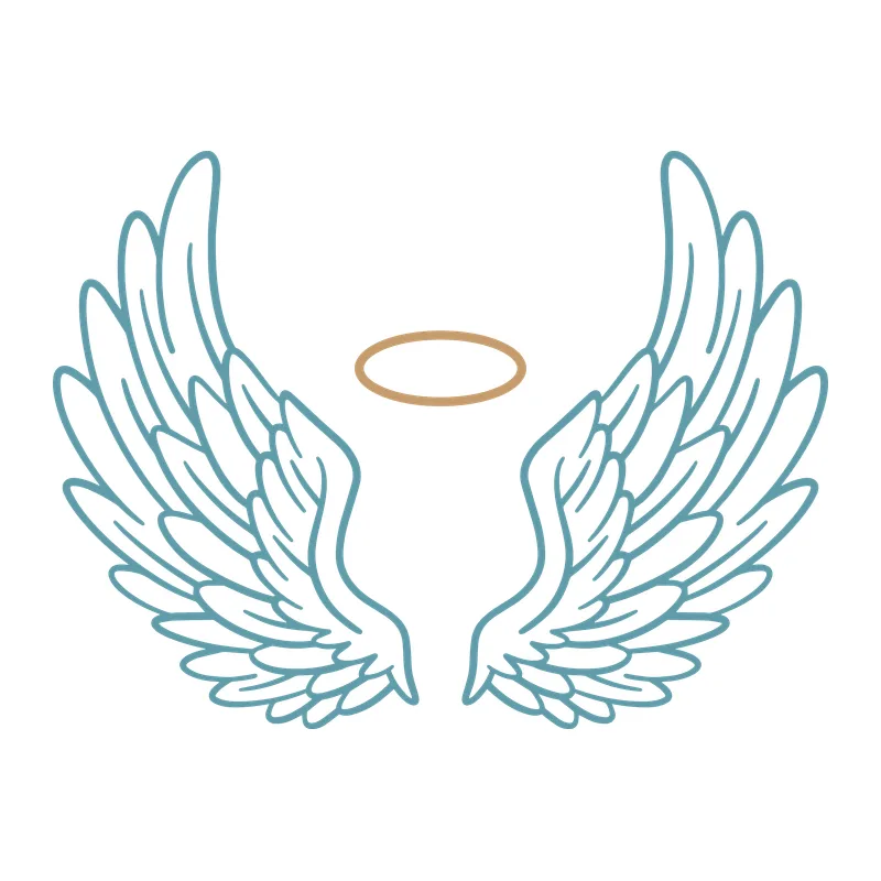 Angel Wings With Halo