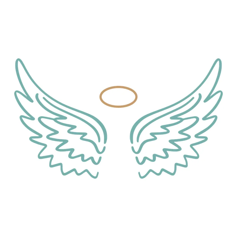 Angel Wings With Halo