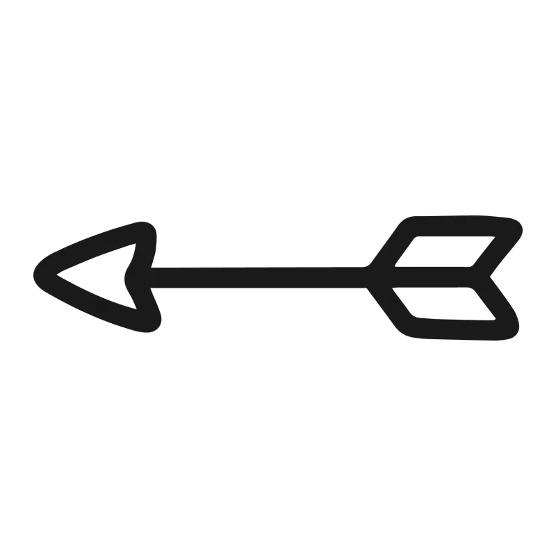 Hand-Drawn Boho Arrow