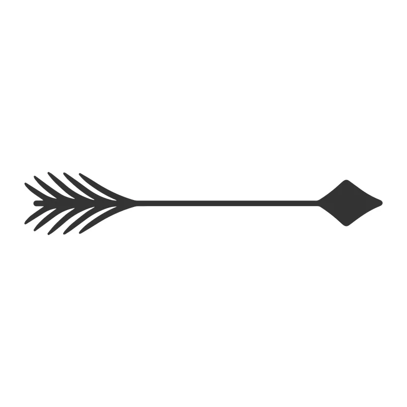 Feathered Boho Arrow