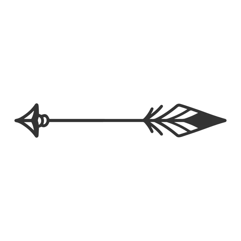 Boho Feathered Arrow