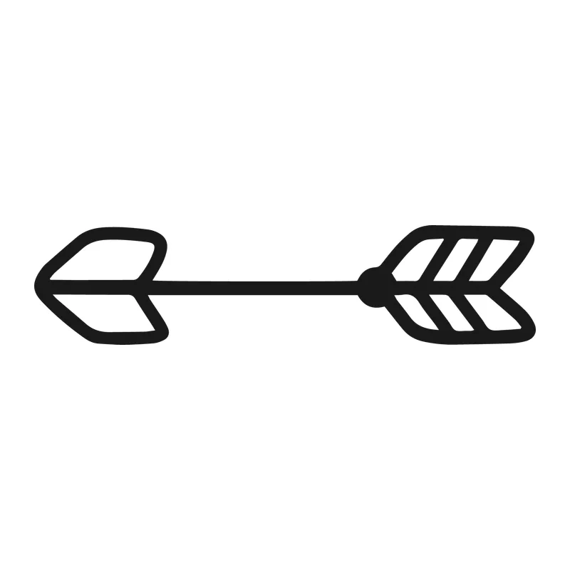 Boho Feathered Arrow