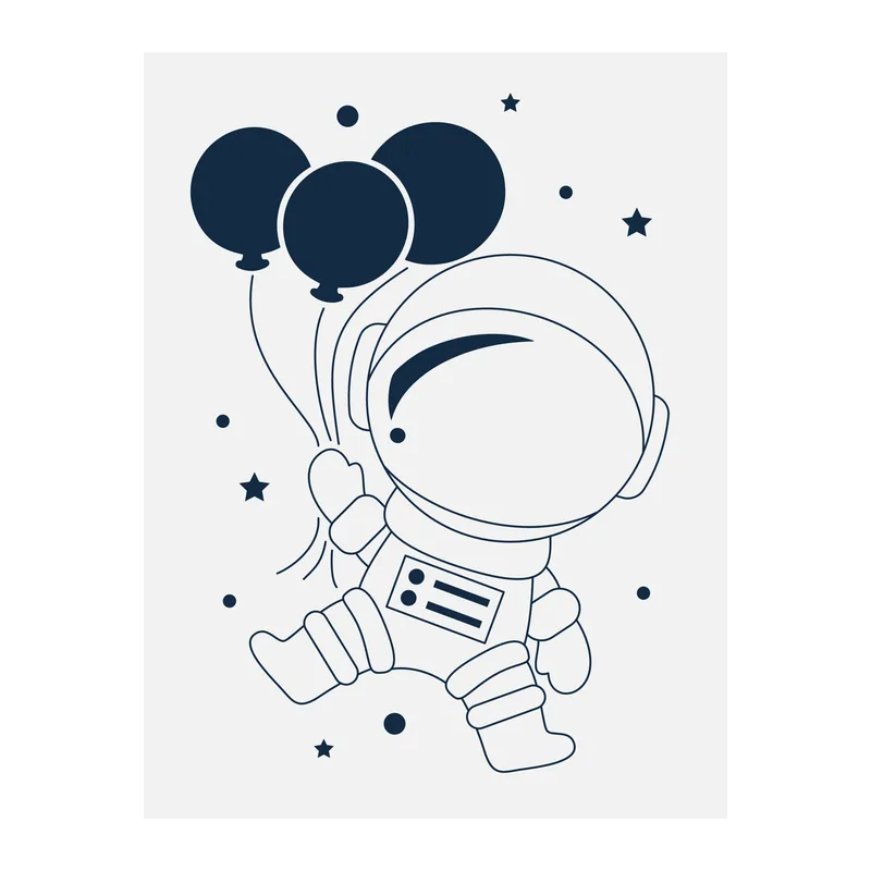Astronaut With Balloons