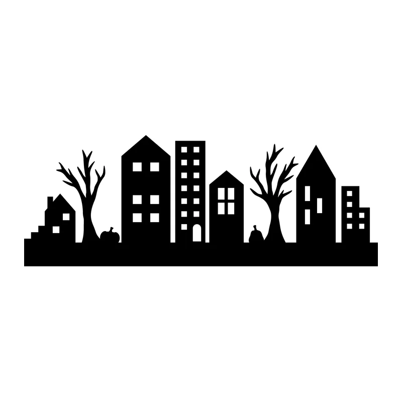 Autumn Village Skyline