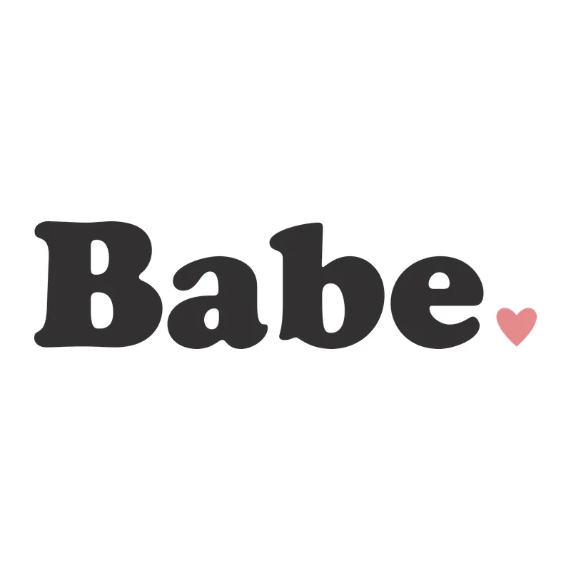 Babe With Pink Heart