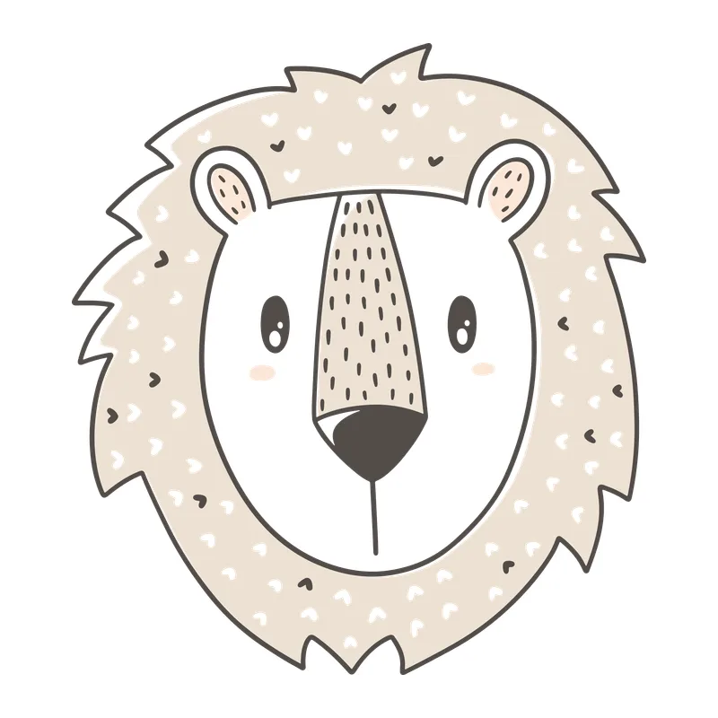 Baby Lion Face