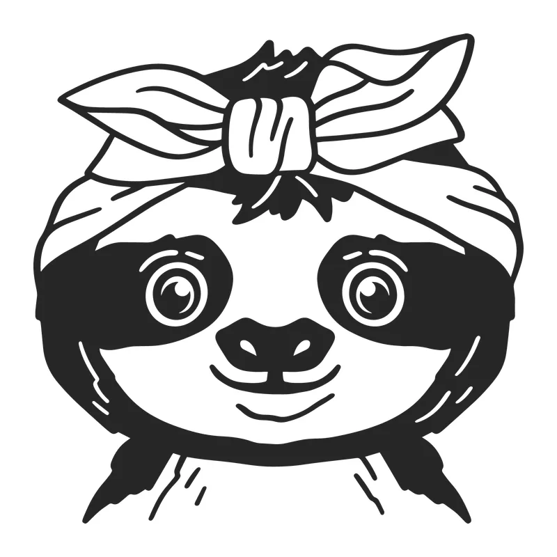 Bandana Sloth Face
