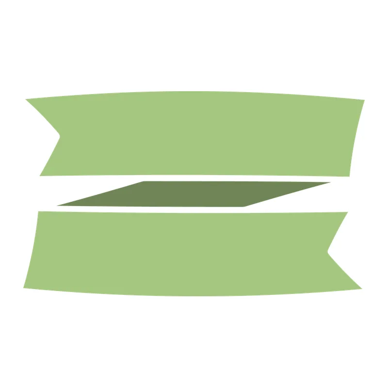 Folded Ribbon Banner