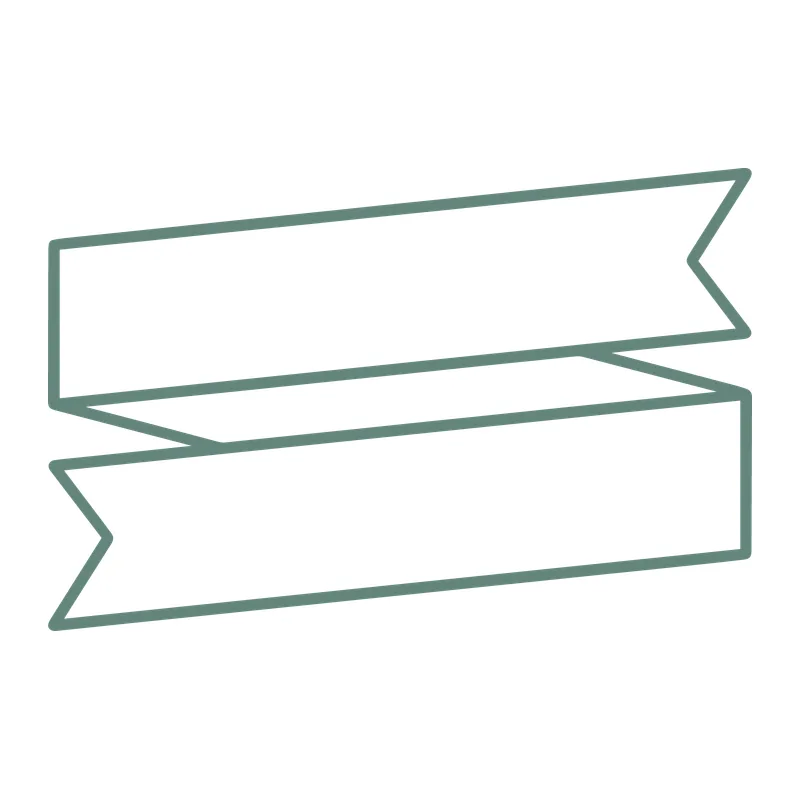 Folded Ribbon Banner