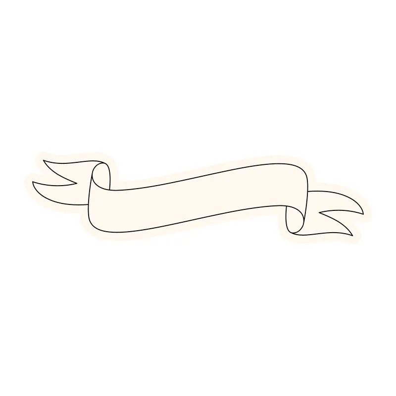 Blank Ribbon Banner