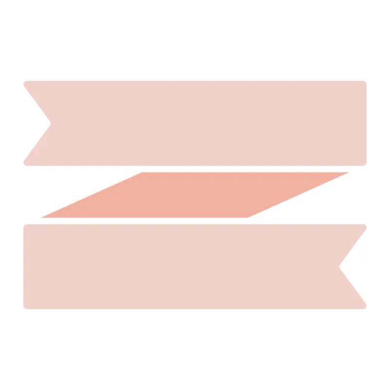 Folded Ribbon Banner