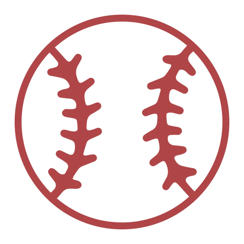 Baseball With Bold Stitches