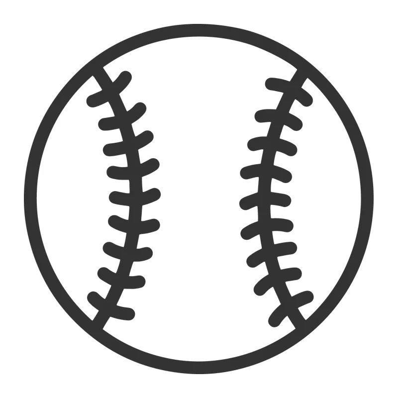 Simple Baseball Outline