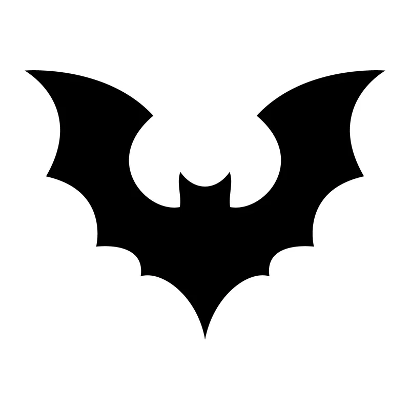 Flying Bat Silhouette