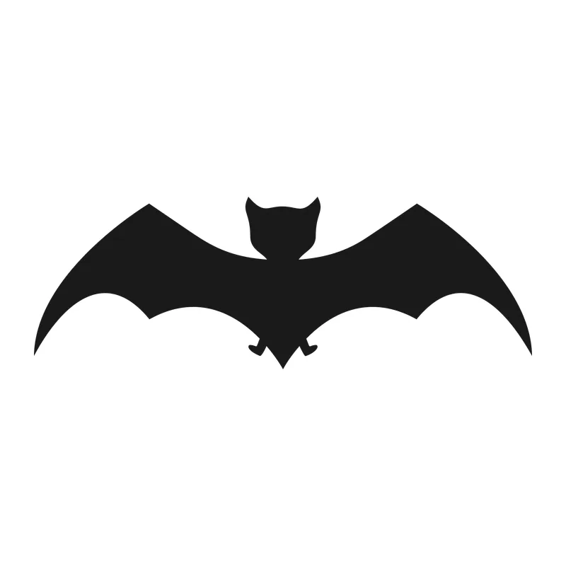 Flying Bat Silhouette