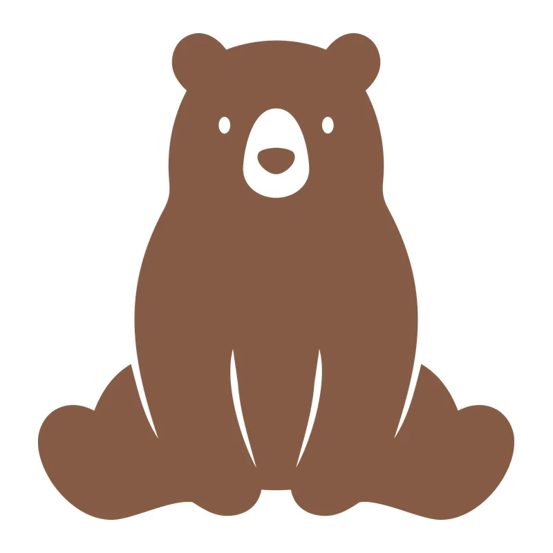 Sitting Brown Bear