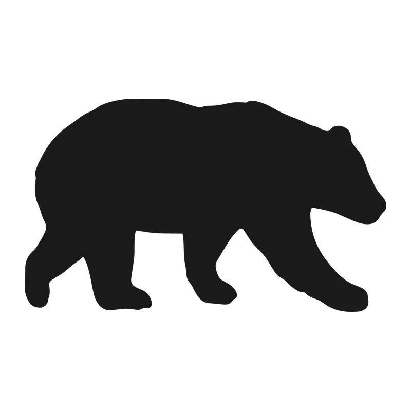 Walking Bear Silhouette