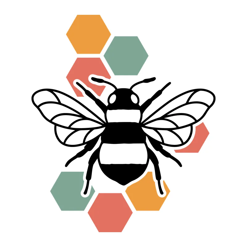 Bumble Bee with Honeycomb