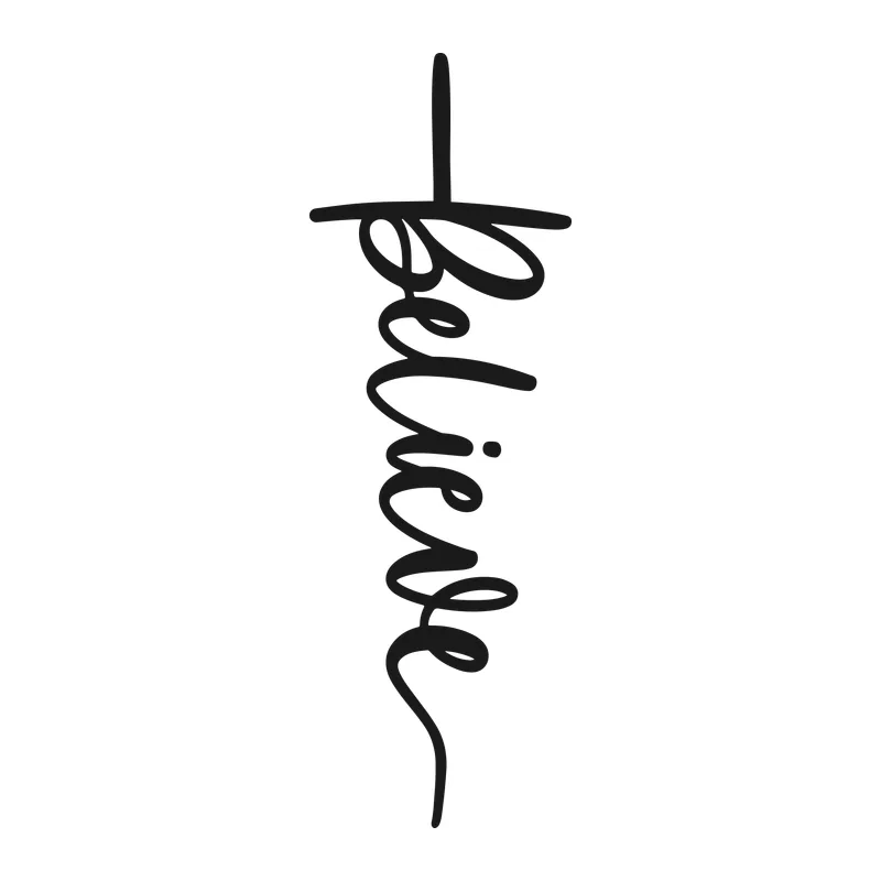 Believe Script Cross
