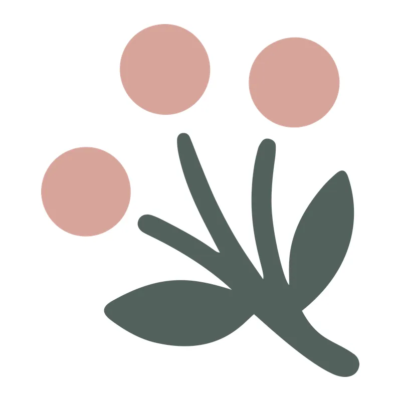 Minimalist Berry Sprig