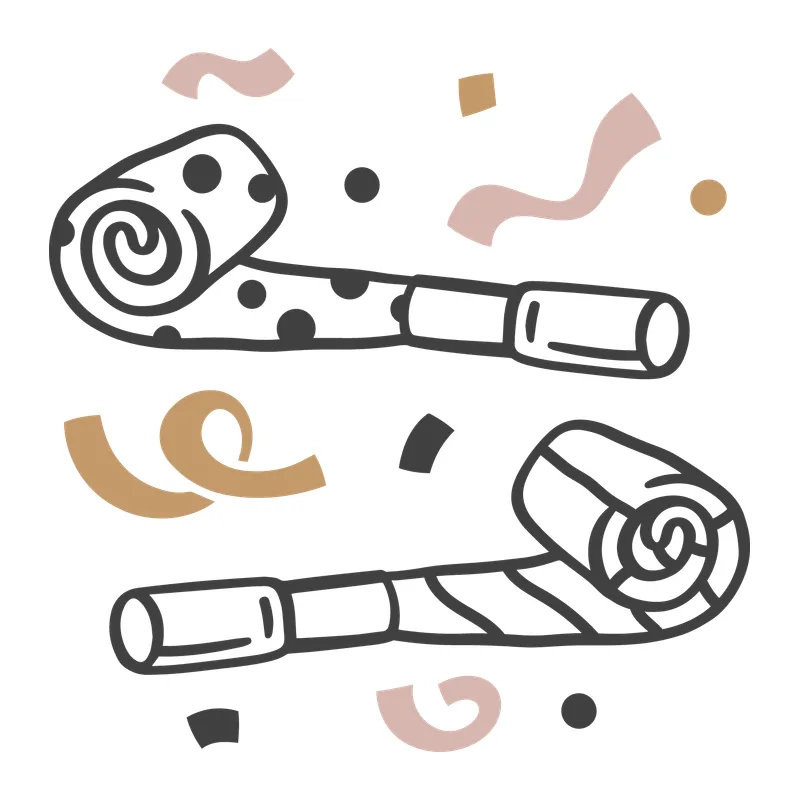Party Blowers and Confetti