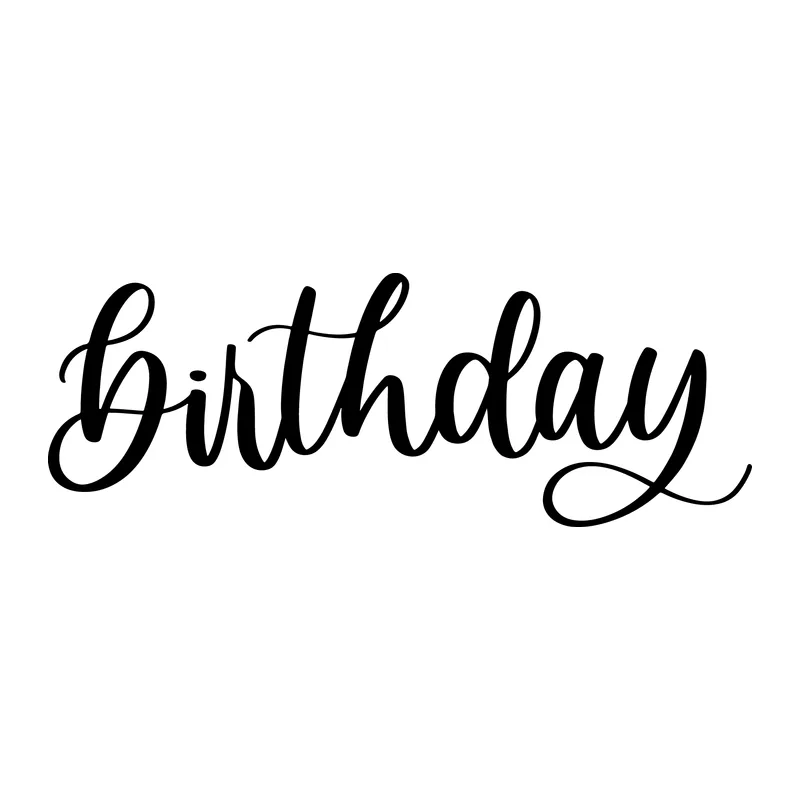 Birthday Script Word