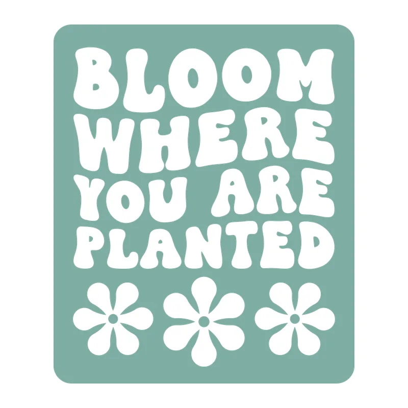 Bloom Where You Are Planted