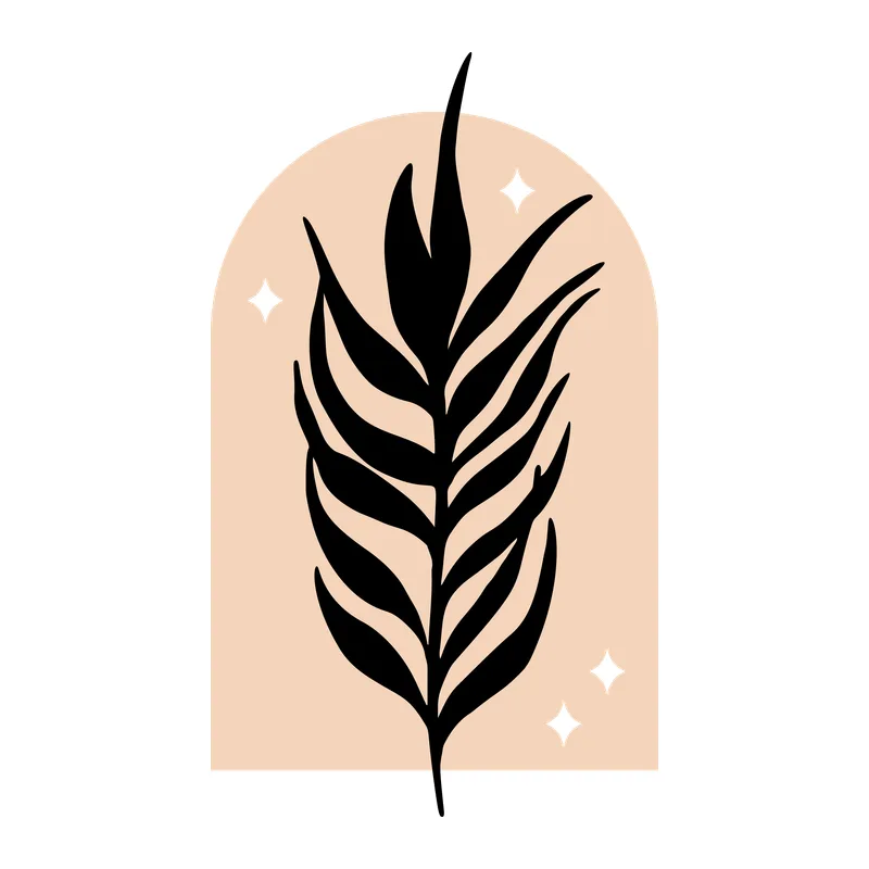 Boho Leaves Branch