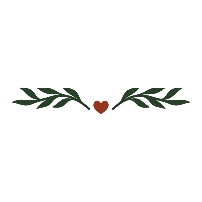 Leafy Heart Border