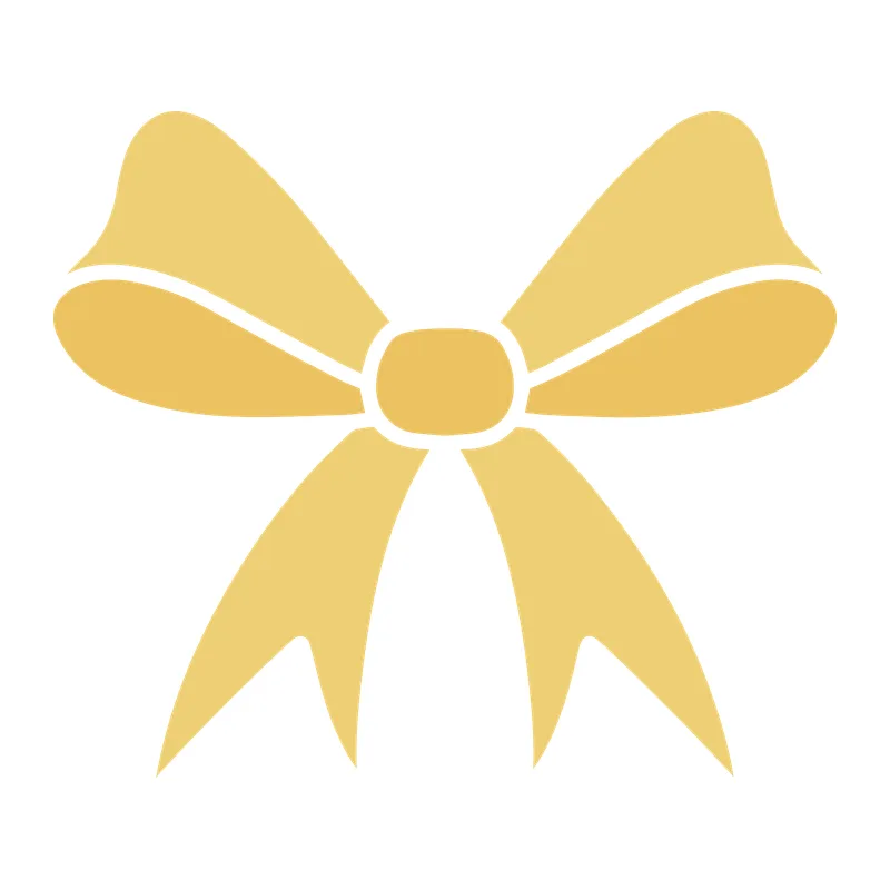 Golden Ribbon Bow