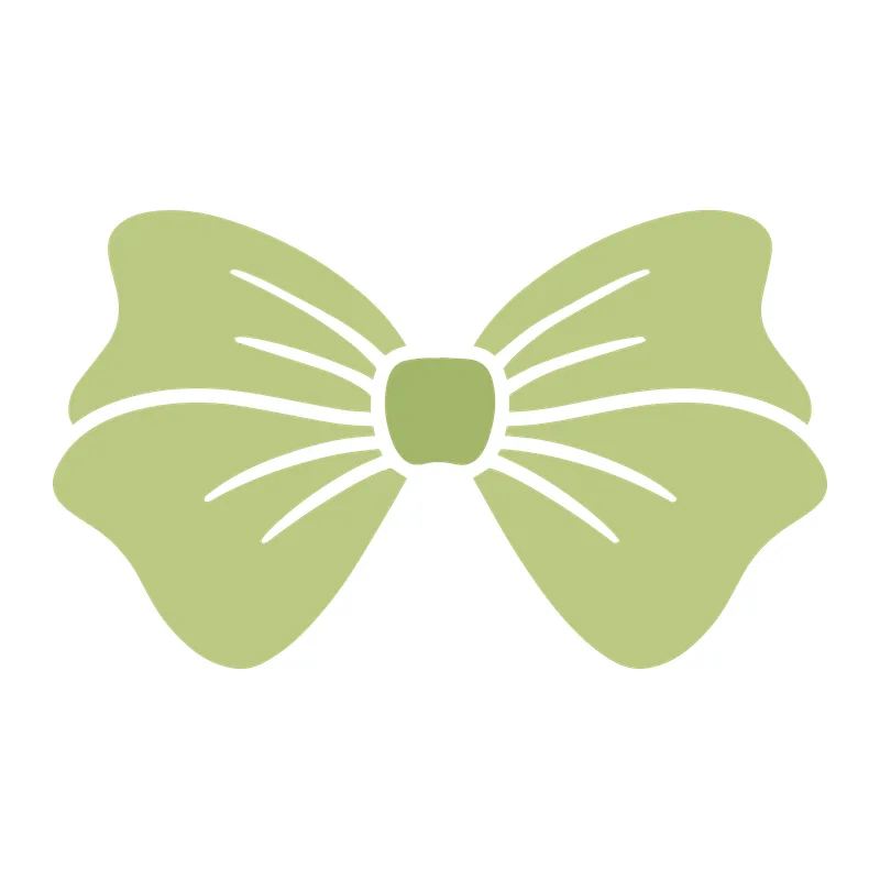 Sage Green Ribbon Bow