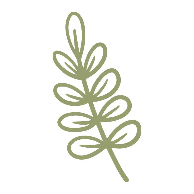 Sage Green Leafy Branch