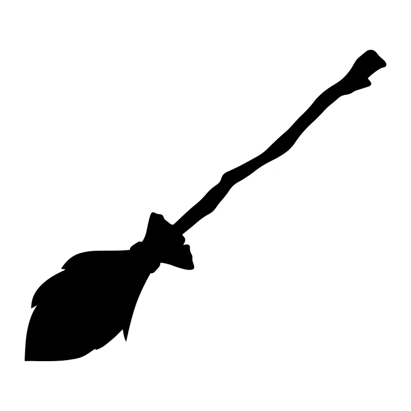 Witch's Broom Silhouette