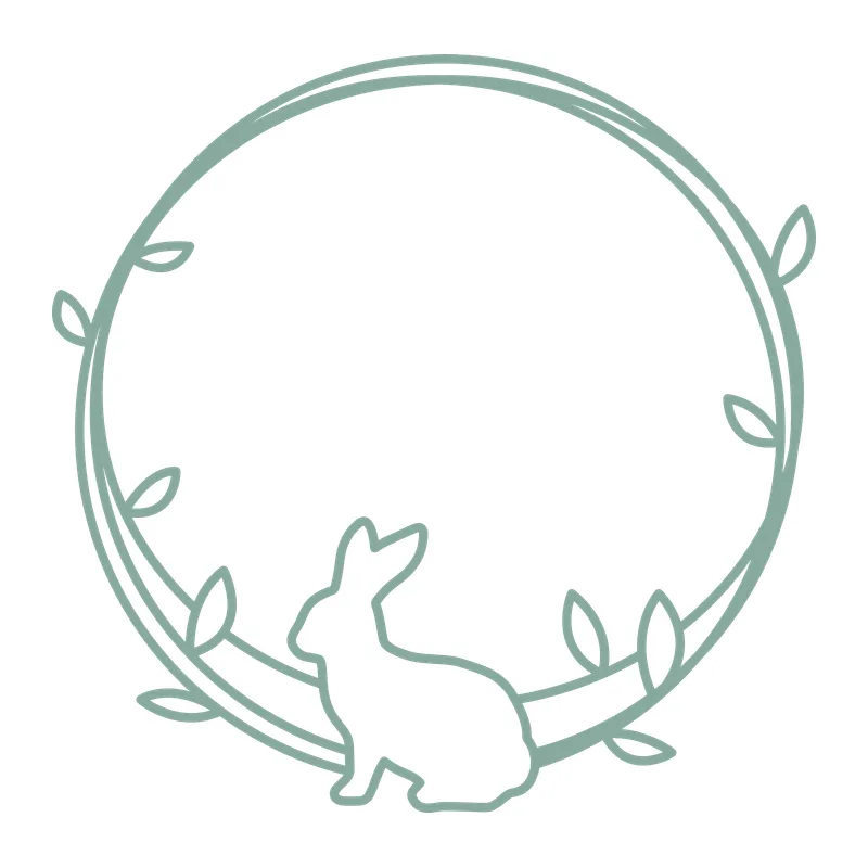 Bunny Circle Frame
