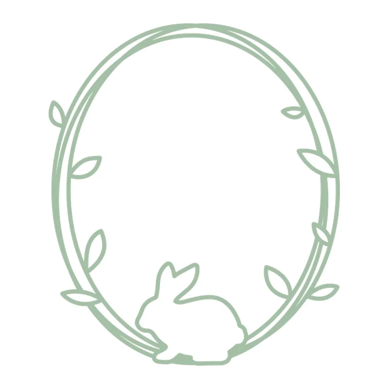 Easter Bunny Vine Frame