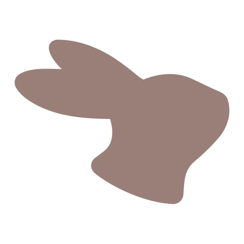 Bunny Head Silhouette
