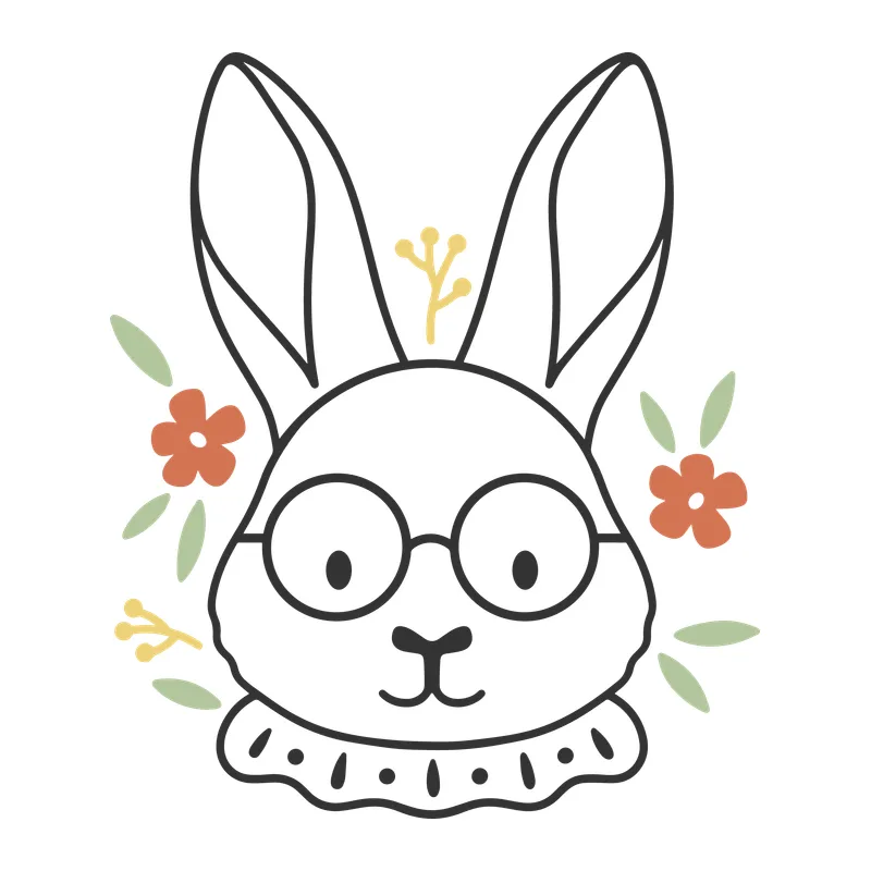 Bunny With Glasses