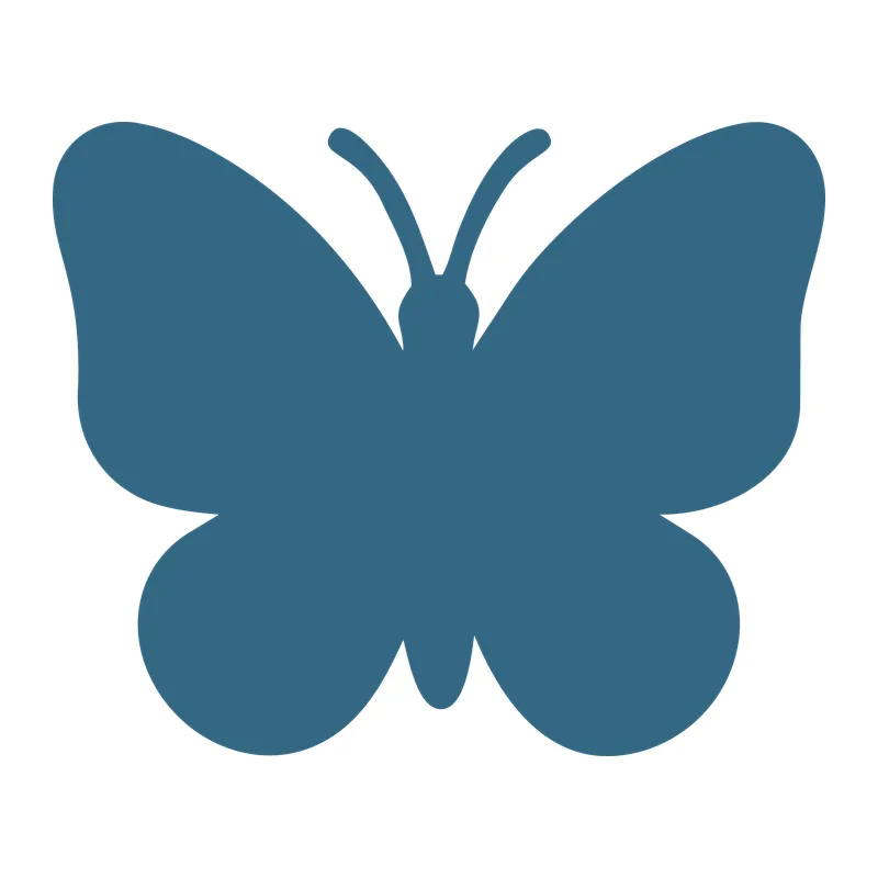 Simple Butterfly Silhouette