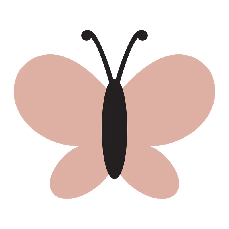 Simple Pink Butterfly