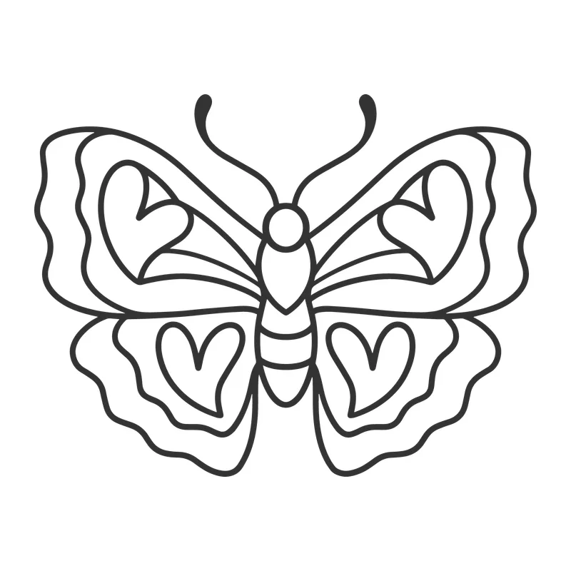 Heart Wing Butterfly