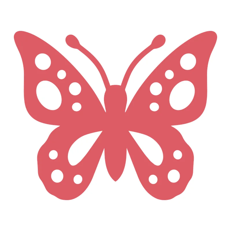 Spotted Silhouette Butterfly