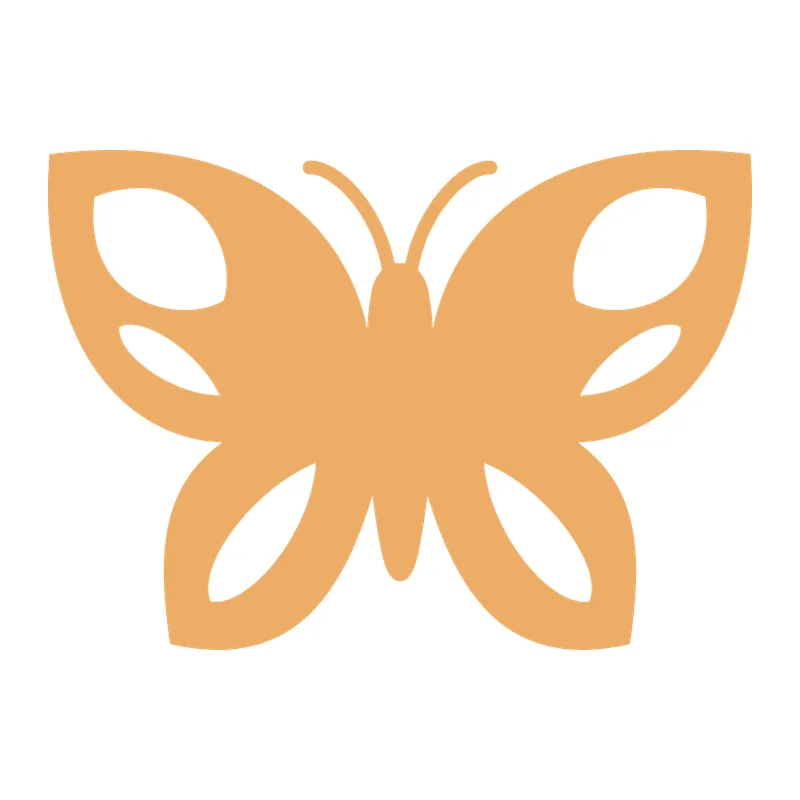 Cutout Wing Butterfly