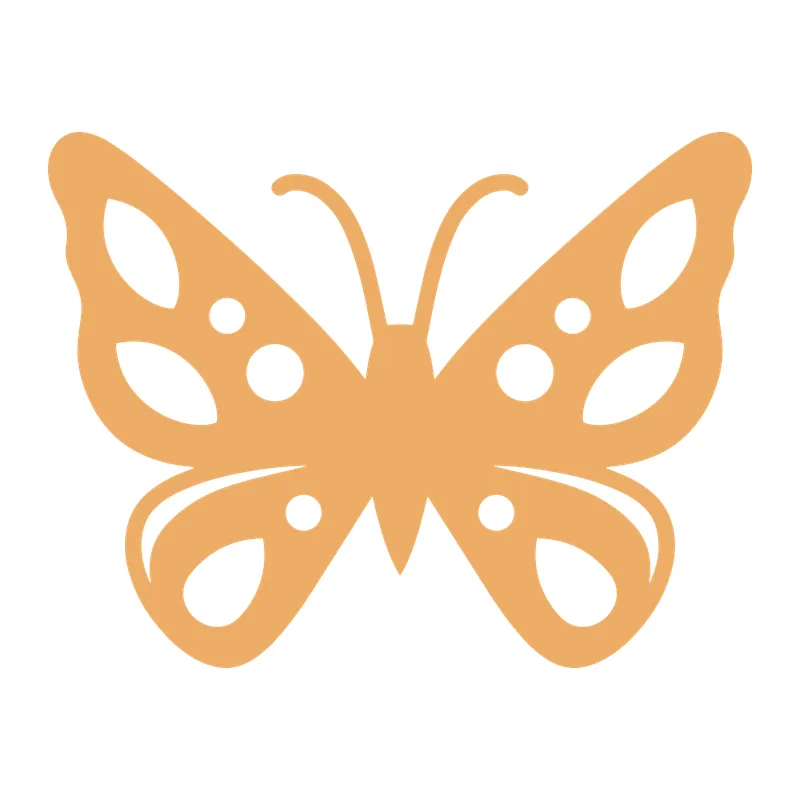 Cutout Butterfly Silhouette