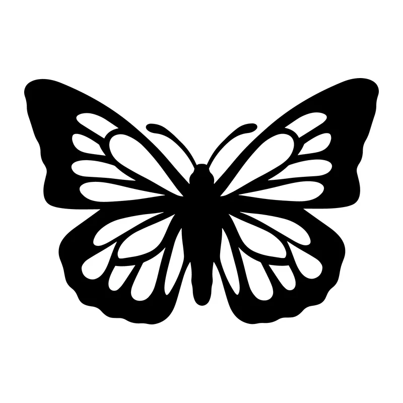Monarch Butterfly Silhouette