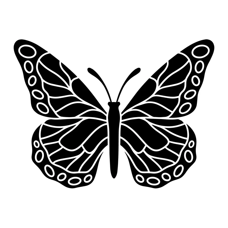 Monarch Butterfly Silhouette