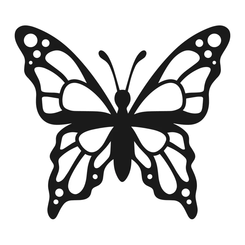 Monarch Butterfly Silhouette